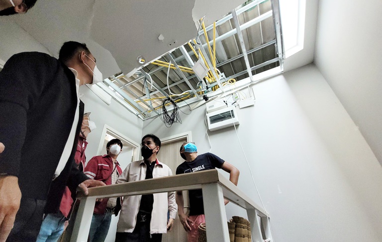  วิศวกรรมสถานฯตรวจโครงสร้างอาคารที่ได้รับผลกระทบจากโรงงานระเบิด