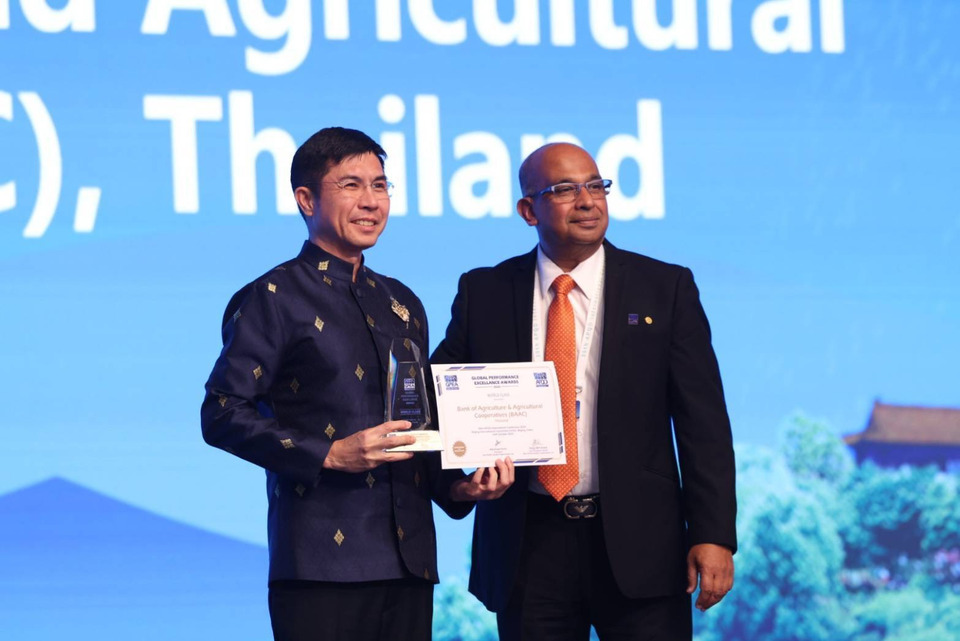 ธ.ก.ส. คว้ารางวัลสุดยอดองค์กรแห่งความเป็นเลิศระดับโลก Global Performance Excellence Award 2025 ระดับสูงสุด World Class