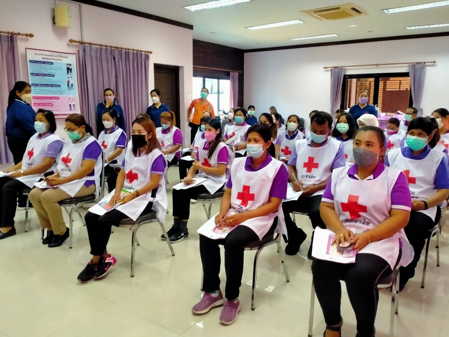 ตรังจัดโครงการพัฒนาจิตอาสาสู่อาสาสมัครสภากาชาดไทย