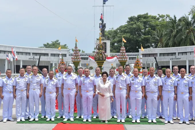 กองทัพเรือ ประกอบพิธีมังคลาภิเษกเหรียญที่ระลึกครบรอบ 100 ปี วันสิ้นพระชนม์ เสด็จเตี่ย