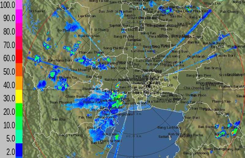 ฝนมาอีกแล้ว!!กลุ่มใหญ่จ่อเข้าฝั่งธนฯ 