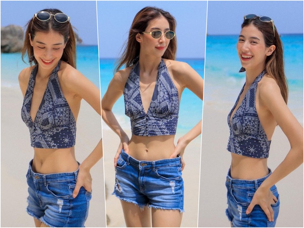 กระชุ่มกระชวยหัวใจ! "มิ้นต์ ชาลิดา" สวมชุดแหวกอก แอบเซ็กซี่เล็กๆ รับลมร้อน
