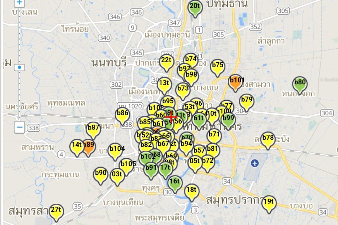 กทม.เตือนภัยฝุ่นพิษคลุ้ง4พื้นที่อันตราย