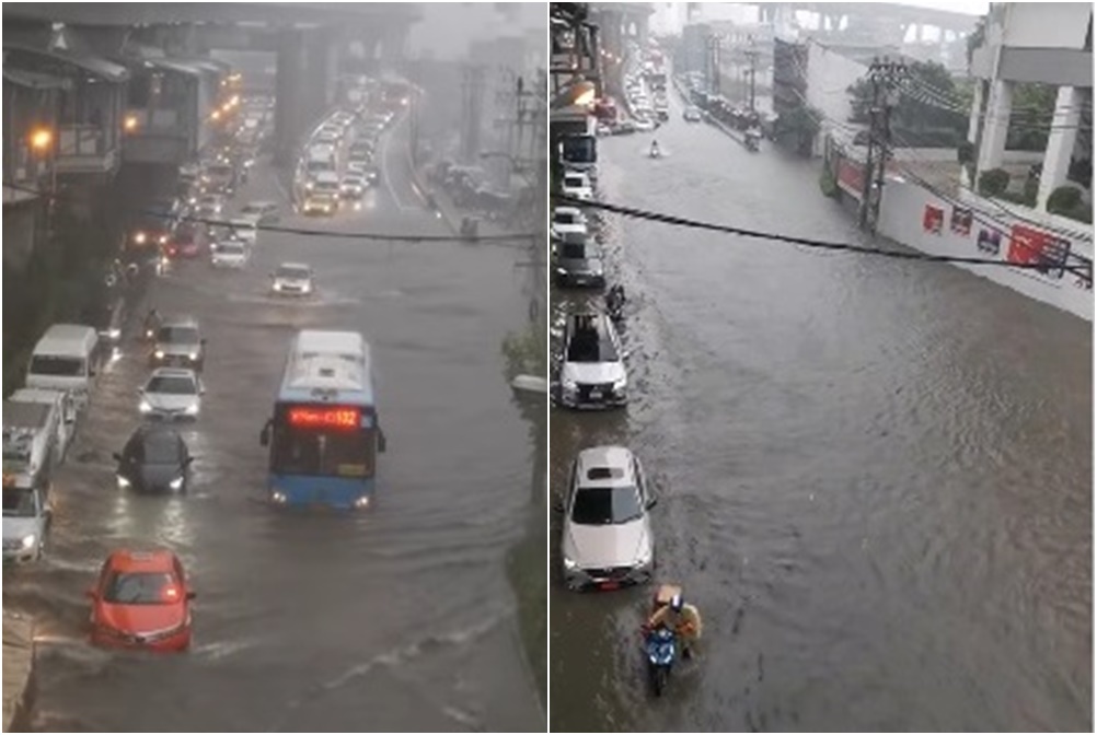 บางนาสาหัส! ฝนถล่มกรุงจมบาดาล