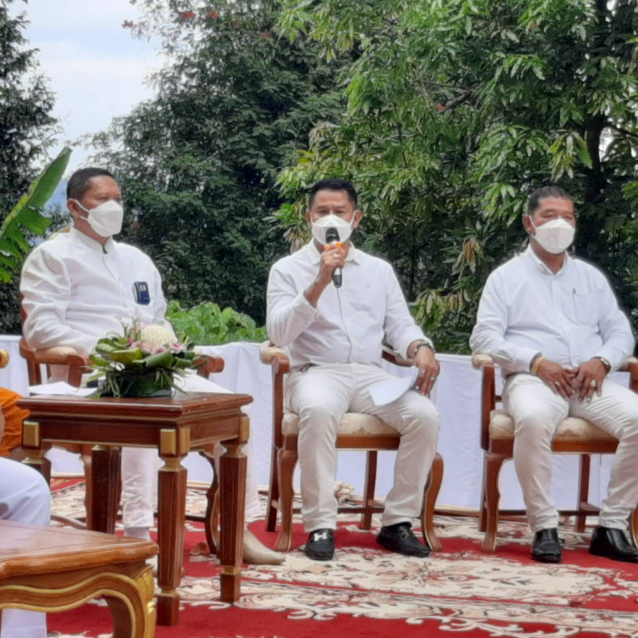 นายก อบจ.พังงาเตรียมพร้อมจัดงานห่มผ้าพระมหาธาตุเจดีย์พุทธธรรมบันลือ ประจำปี