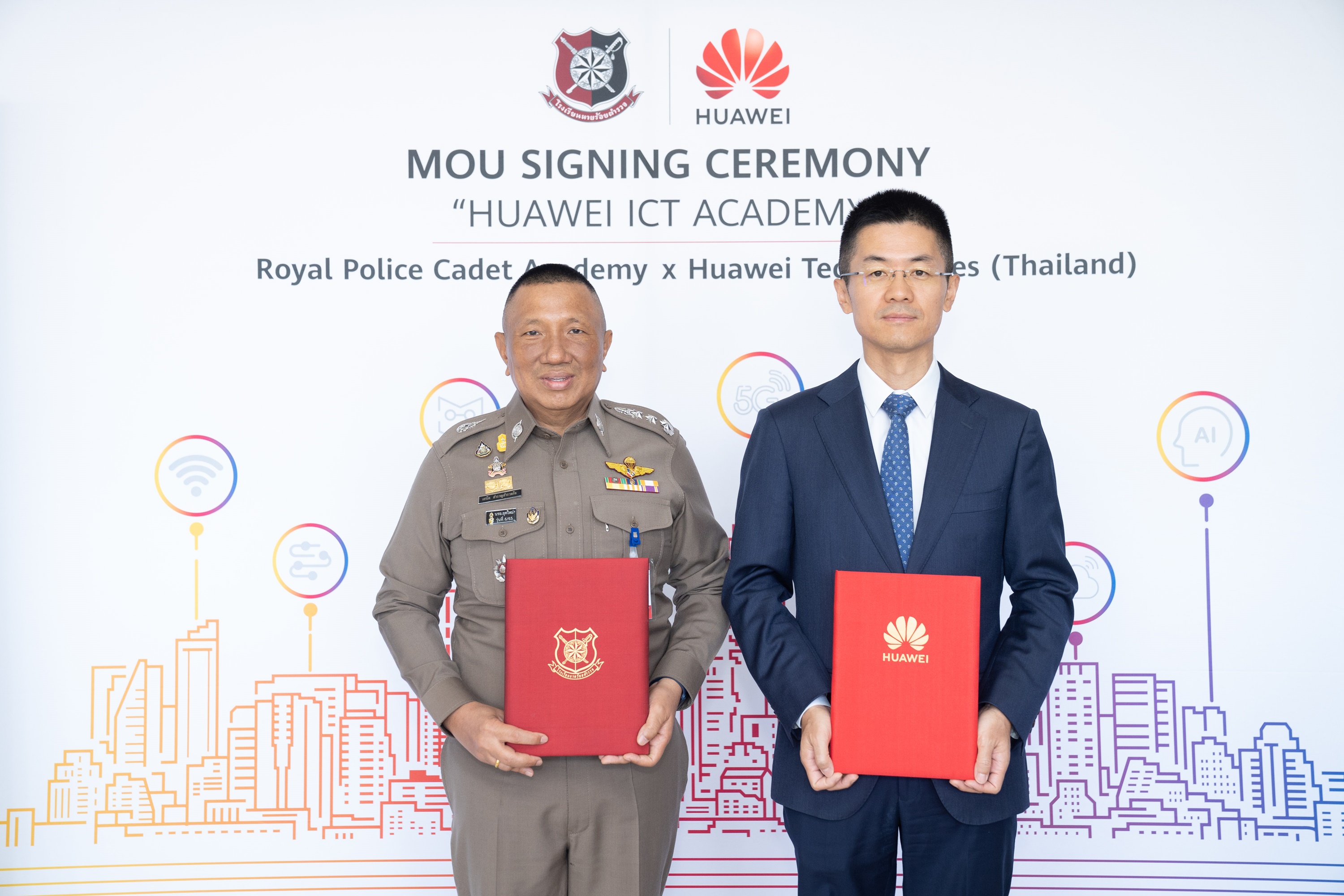 หัวเว่ย ประเทศไทยจับมือโรงเรียนนายร้อยตำรวจ ร่วมพัฒนาทรัพยากรบุคคล เสริมศักยภาพด้านไอซีทีให้แก่บุคลากรตำรวจไทย