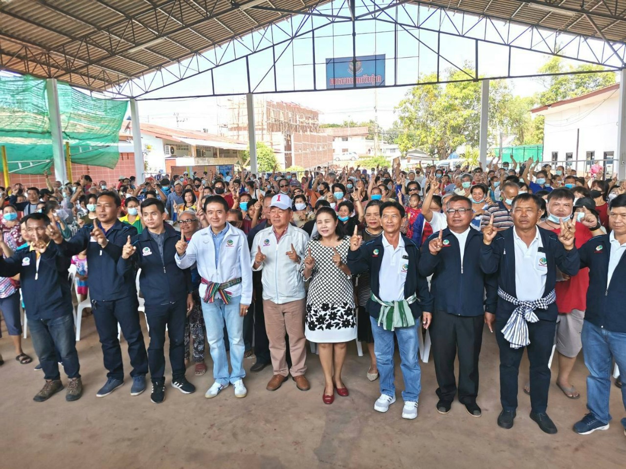 “ยุทธนา ศรีตะบุตร” นำกลุ่มรักหนองคาย ชูนโยบาย 6 ข้อ ปราศรัยขอคะแนนเสียง ชาว ต.โพธิ์ชัย  อ.เมืองหนองคาย  