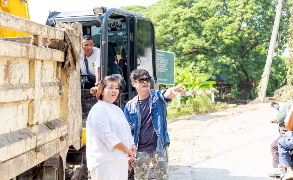 "นายกไหม" ลงพื้นที่ติดตามแผนพัฒนาแหล่งน้ำ แก้ไขปัญหาน้ำท่วมแม่ปะ