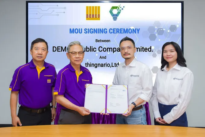 DEMCO ร่วมกับ thingnario, Ltd. ลงนามบันทึกข้อตกลงความร่วมมือด้านระบบ AI Monitoring Software 