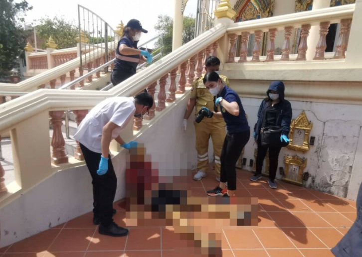 สุดเศร้า!!อดีตสจ๊วตหนีโรครุมเร้ายิงตัวตายในวัดดังย่านปากเกร็ด