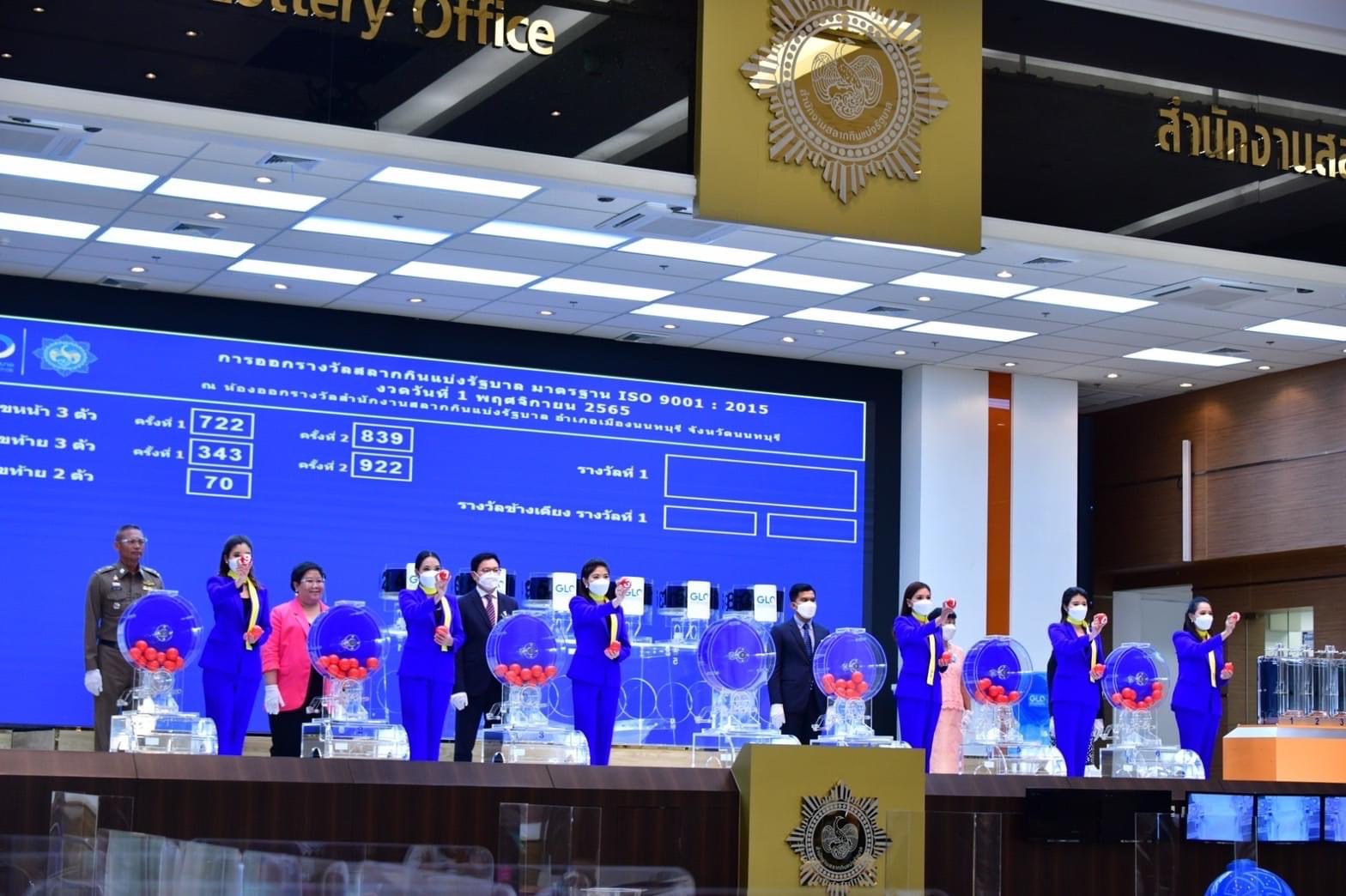 สำนักงานสลากฯ แจงการออกรางวัล 1 พ.ย.65 เป็นไปด้วยความโปร่งใส ถูกต้องตามขั้นตอนทุกประการ