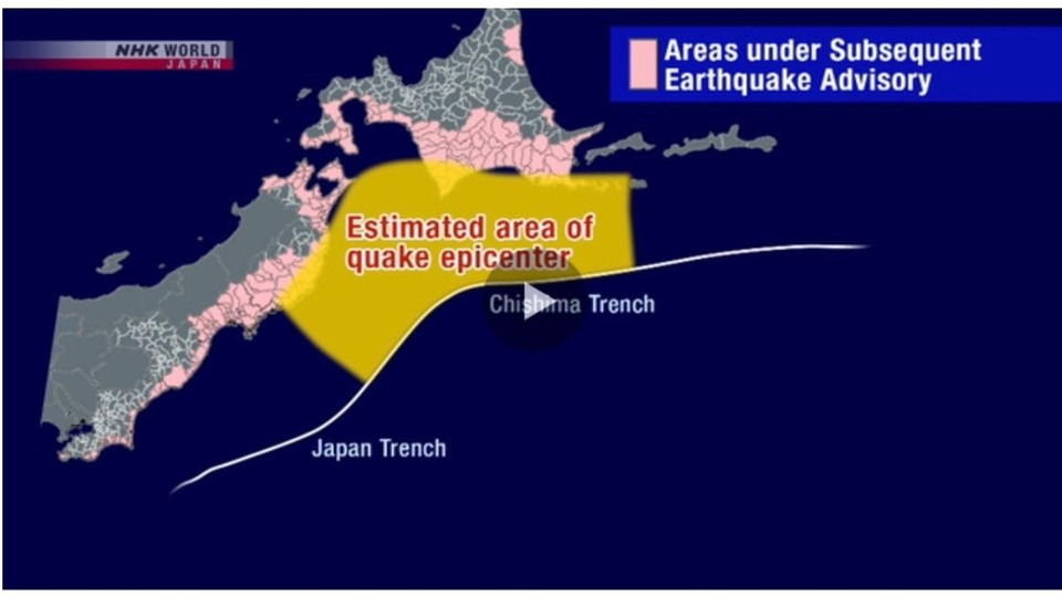 สถานเอกอัครราชทูต ณ กรุงโตเกียว แจ้งคนไทยเฝ้าระวังแผ่นดินไหวญี่ปุ่นเสี่ยงซ้ำ 7 จังหวัด เตรียมพร้อมอพยพฉุกเฉิน
