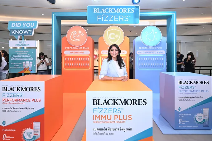 แบลคมอร์ส เปิดตัว “Blackmores Fizzers” วิตามินรูปแบบใหม่ ครั้งแรกในไทยชูจุดเด่นวิธีการทานวิตามินที่ทั้งสนุกและอร่อย