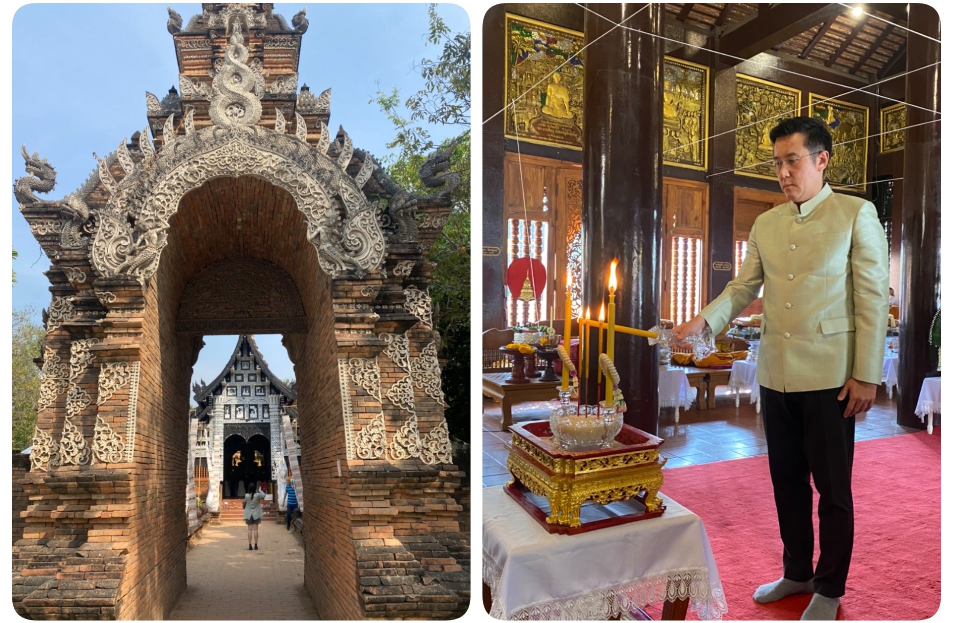 รมว.ชัยวุฒิ  ปธ.ทำบุญใหญ่ วัดโลกโมลี  วัดโบราณเก่าแก่ เมืองล้านนา