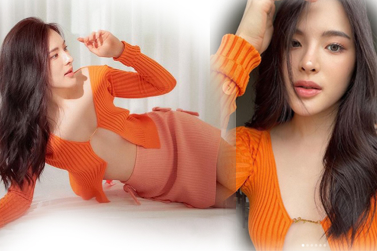 'ปันปัน สุทัตตา'อวดเนินอกขาวออร่า ในเสื้อสีส้มจี๊ดใจไอจีลุกเป็นไฟ