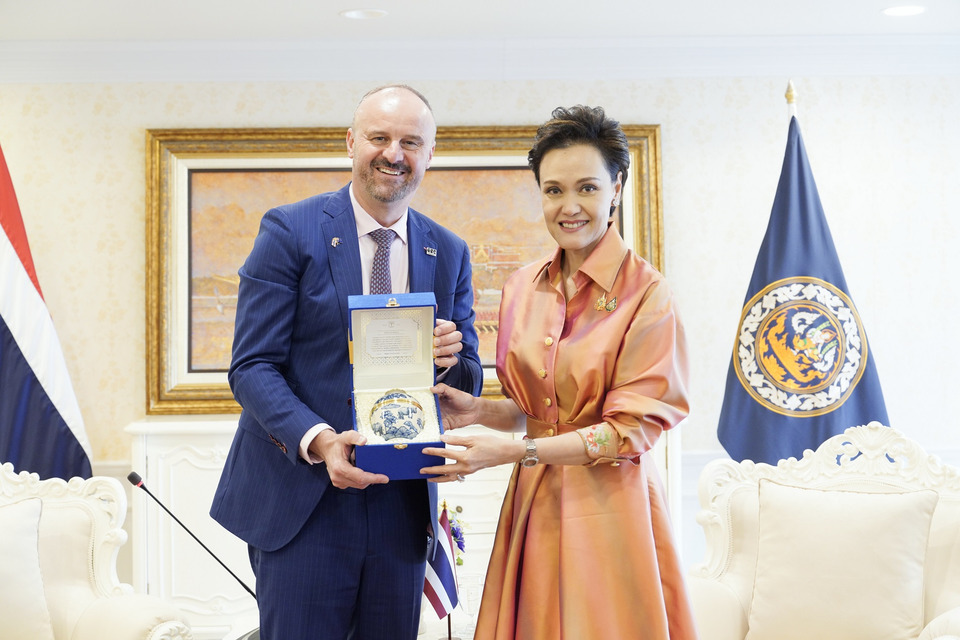 “ศุภจี” ถกผู้ว่ารัฐ ACT กระชับสัมพันธ์การค้า–การลงทุนไทย–ออสเตรเลีย เดินหน้าความร่วมมือเทคโนโลยี–นวัตกรรมสีเขียว