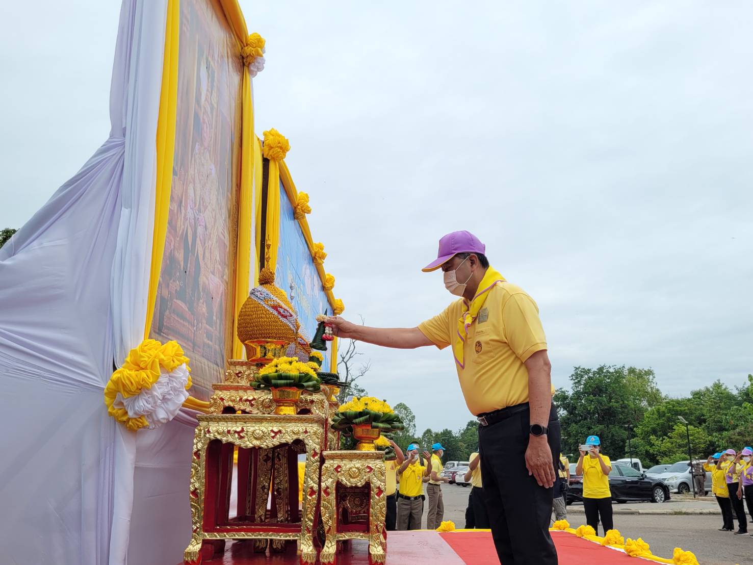 กาฬสินธุ์จัดกิจกรรมจิตอาสาปรับภูมิทัศน์เมืองฟ้าแดดสงยาง 
