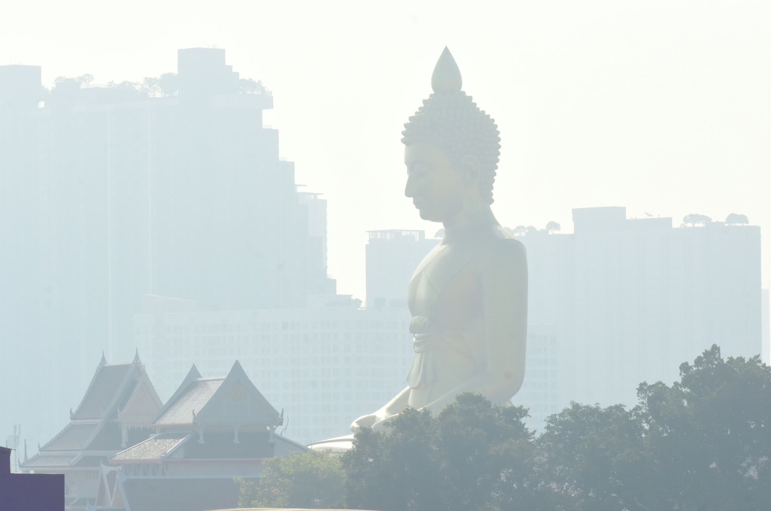 PM2.5 เช้านี้ "ตราด" เริ่มมีผลกระทบต่อสุขภาพ "กทม." คุณภาพอากาศดีจนถึงดีมาก