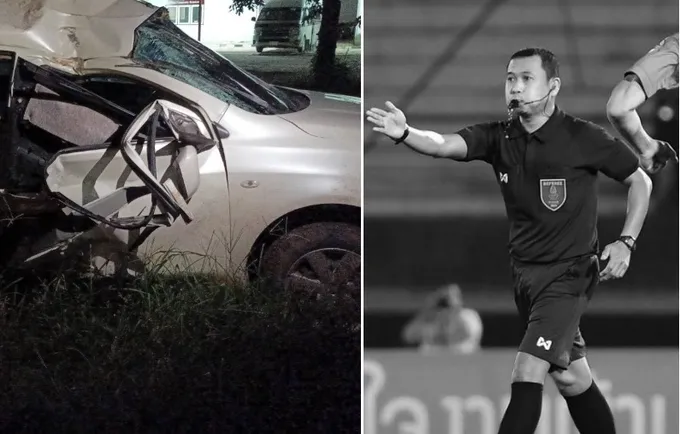 สุดเศร้า!!'เปาตี๋ ฑีธิชัย' ประสบอุบัติเหตุเสียชีวิต หลังตัดสินไทยลีกหนองบัว-ราชบุรี