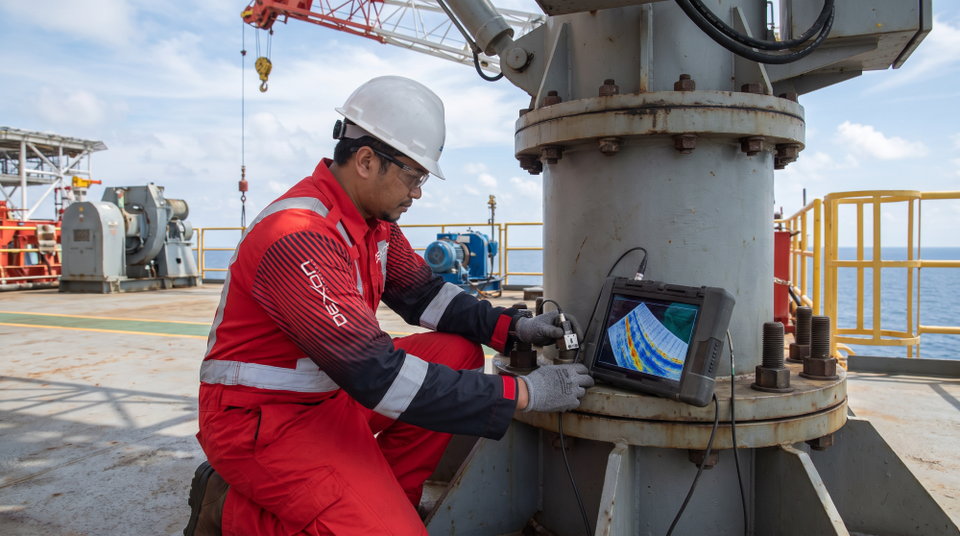 DEXON ยกระดับมาตรฐานการตรวจสอบ Offshore Crane ด้วย PAUT ตรวจจับความเสียหายภายในสลักเกลียวโดยไม่ต้องรื้อถอน