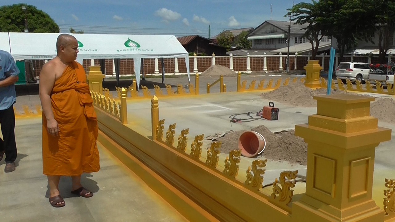 วัดโพธิ์ชัย พระอารามหลวง เตรียมงานพิธีออกเมรุพระราชทานเพลิงศพ "พระธรรมมงคลรังษี"  อดีตเจ้าอาวาสวัดโพธิ์ชัย 