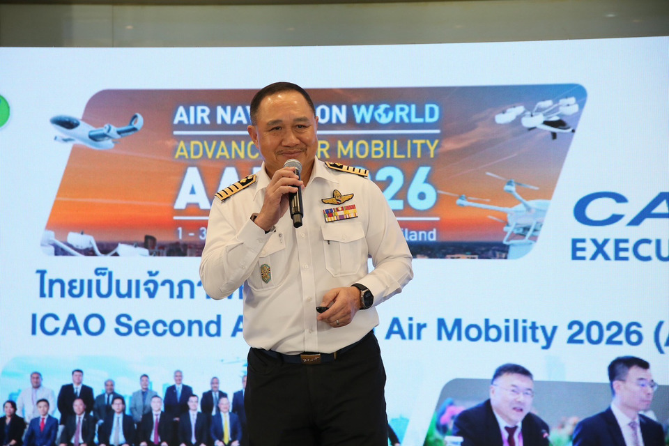 CAAT ประกาศขับเคลื่อนอุตฯการบินไทย รับมือศก.โลก เดินหน้าเจ้าภาพ ICAO AAM 2026