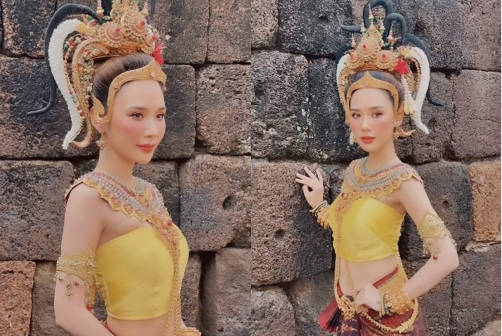 สวยสง่า! "ญดา นริลญา" แปลงโฉมเป็น "พระนางภูปตินทรลักษมีเทวี" สุดวิจิตร