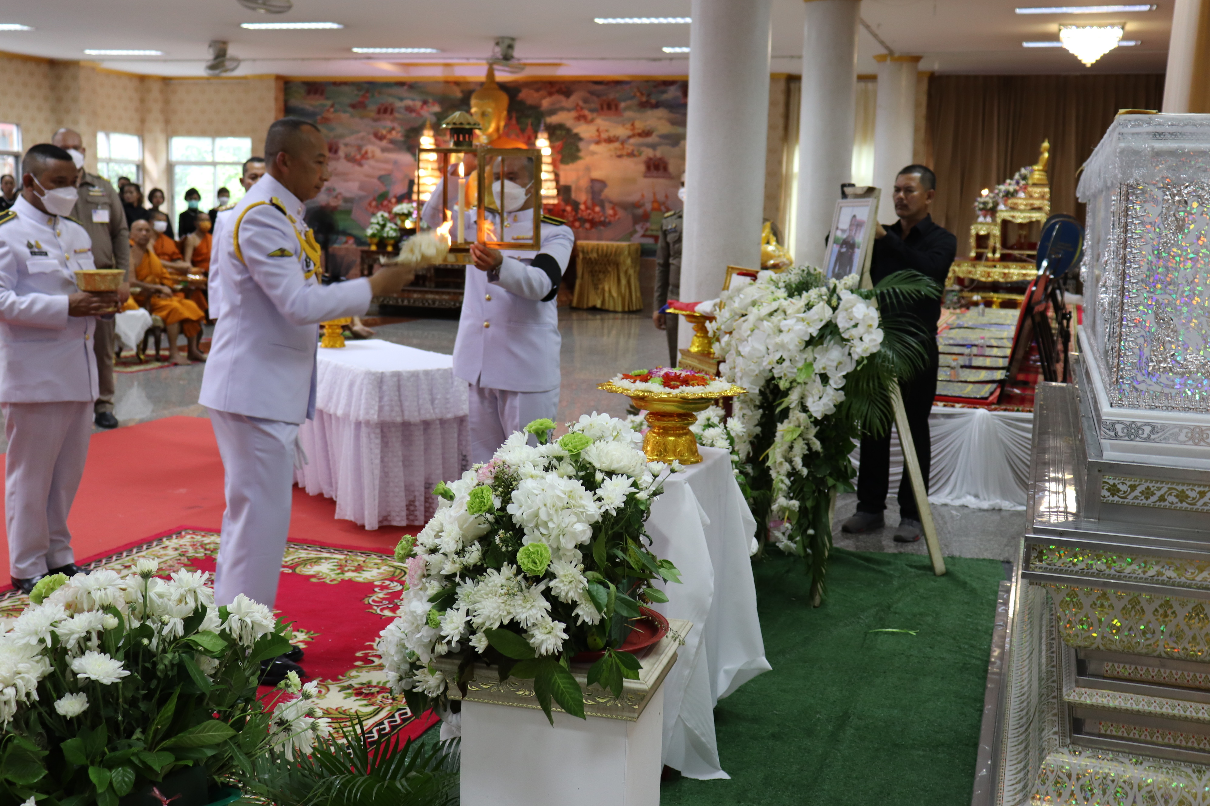 'บิ๊กต่อ'เป็นประธานพิธีพระราชทานเพลิงศพ'ส.ต.ท.พิจักษณ์'จากเหตุคนร้ายกระหน่ำยิงที่ปัตตานี