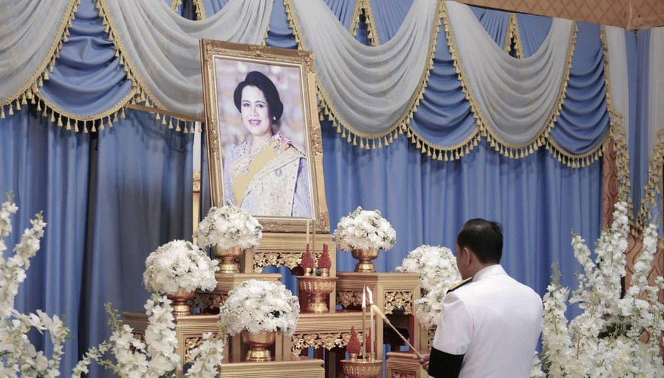 กองบิน 5 ร่วมพิธีบำเพ็ญกุศลสัตตมวาร 7 วัน ถวายเป็นพระราชกุศลแด่ "พระพันปีหลวง"