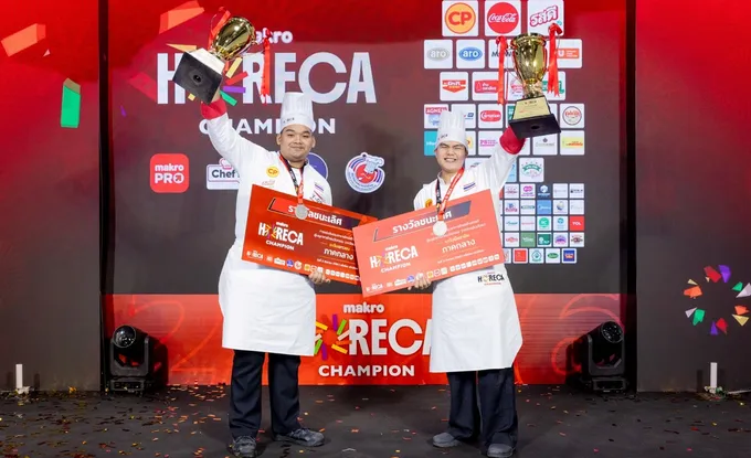Makro HORECA Champion 2026 เปิดสนามแรก! 2 เชฟภาคกลางคว้าแชมป์ ลุยชิงระดับประเทศ