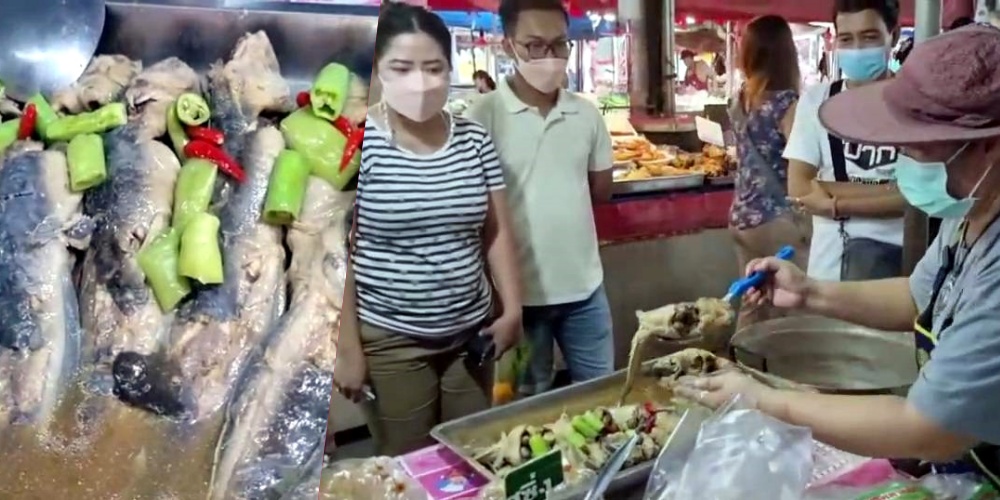สุดปัง!! "ปลาร้าลอย" ยอดขายหลักหมื่นต่อวัน ที่ตลาดนัดร่มโพธิ์