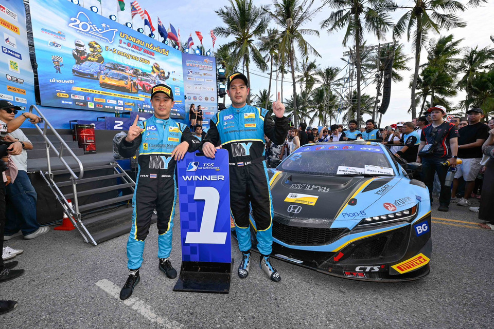 ปิติแซง 10 นาทีสุดท้าย พา Honda NSX GT3 คว้าชัยปิดศึกบางแสน