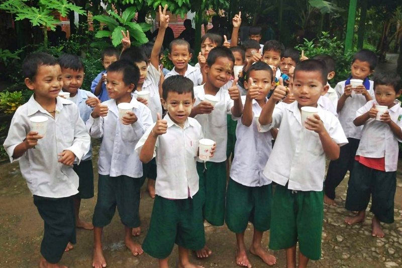 ซี.พี.เมียนมาร์ จิตอาสามุ่งสร้างเสริมสุขภาพเยาวชน เดินหน้ากิจกรรม “Milk for Kids” 