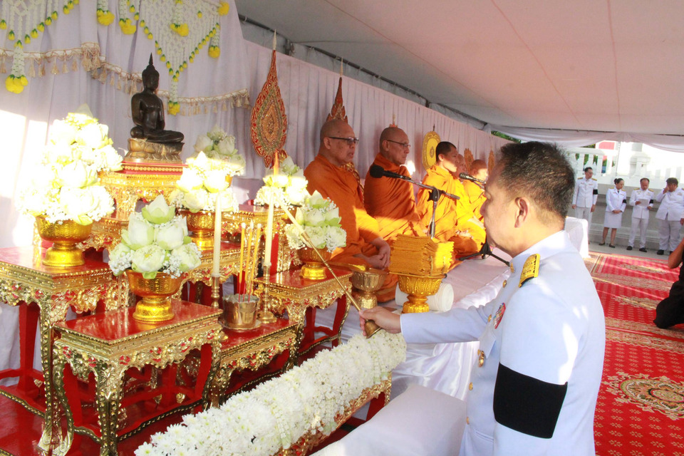 ชลบุรีจัดพิธีบำเพ็ญกุศล–ตักบาตร สัตตมวาร 7 วัน น้อมถวายเป็นพระกุศลแด่ เจ้าฟ้าพัชรกิติยาภาฯ