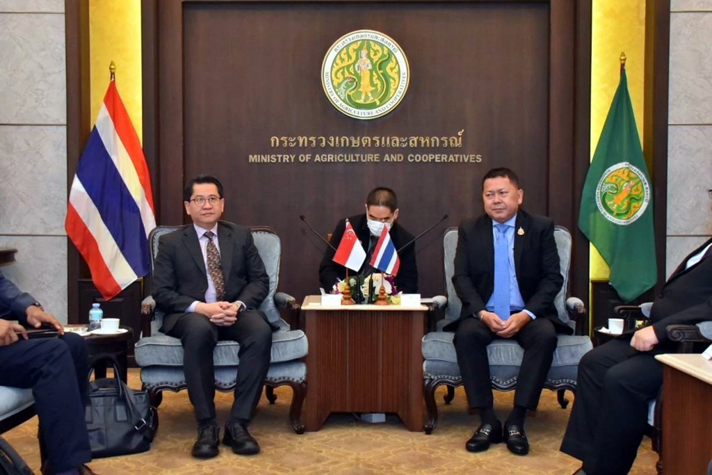 "ไทย-สิงคโปร์" รุกพัฒนาความร่วมมือภาคเกษตรในอนาคต