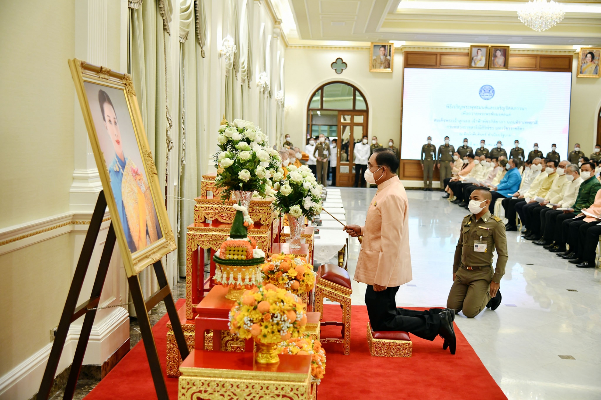 นายกฯ เป็นปธ.พิธีเจริญพระพุทธมนต์ เจริญจิตตภาวนา ถวายพระพรชัยมงคล'เจ้าฟ้าพัชรกิติยาภาฯ'