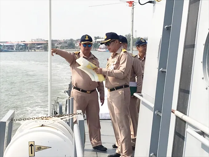ทัพเรือภาคที่ 1 สำรวจพื้นที่จัดงานวันสถาปนาไทยอาสาป้องกันชาติ
