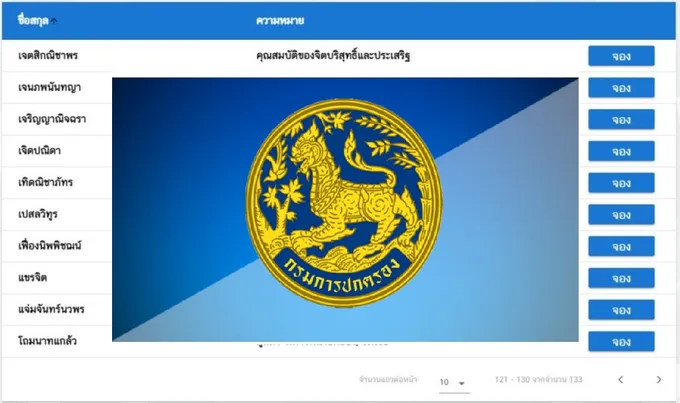 กรมการปกครอง เปิดให้จองชื่อสกุลออนไลน์ 1,010 นามสกุลไทยมหามงคลจากเกจิอาจารย์ชื่อดัง