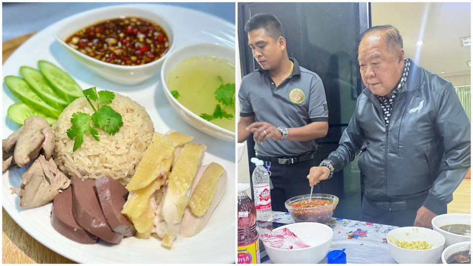 "ลุงป้อมชวนหิว" งดรีวิว ลุกจับทัพพีโชว์ข้าวมันไก่สูตรเด็ด เปรียบเหมือนการทำงาน