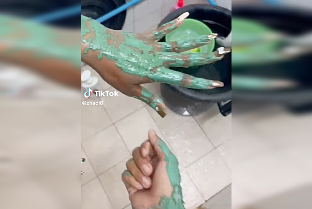 สาวรีวิว "ครีมพอกผิวขาว" ล้างออกมาเห็นแล้วถึงกับหลุดขำ