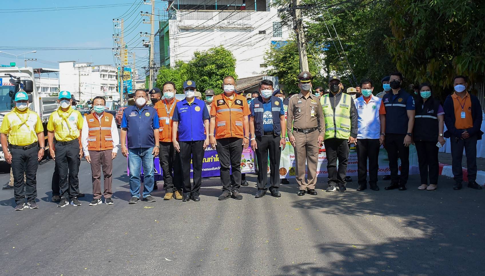 บุรีรัมย์รณรงค์ความปลอดภัยทางถนน ปรับปรุงทางข้าม​เพื่อ​ความปลอดภัย