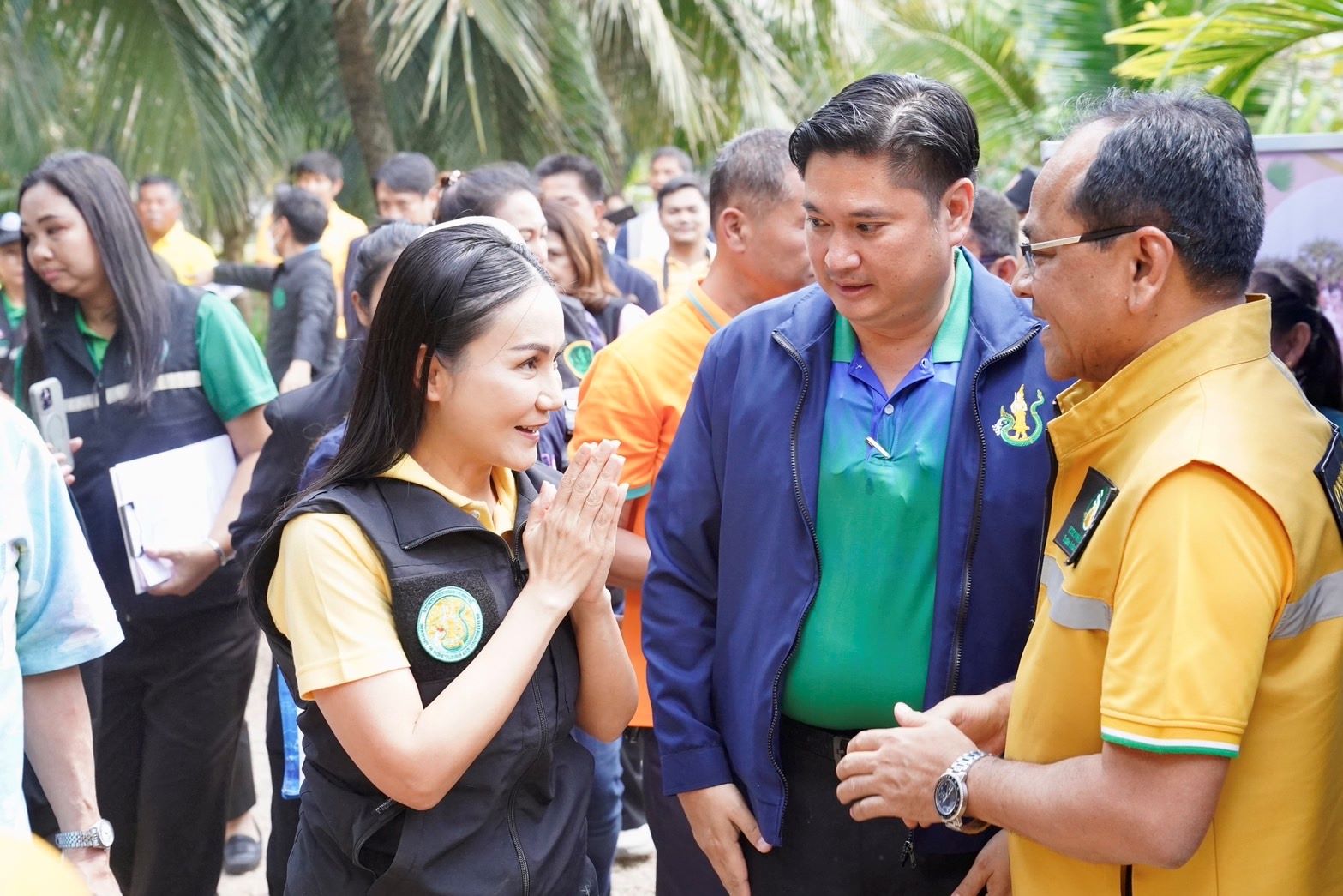 กยท.ร่วมติดตามรมว.เกษตรฯลงพื้นที่มอบ'น้ำหมักชีวภาพปลาหมอคางดำ'แก่เกษตรกรสงขลา  