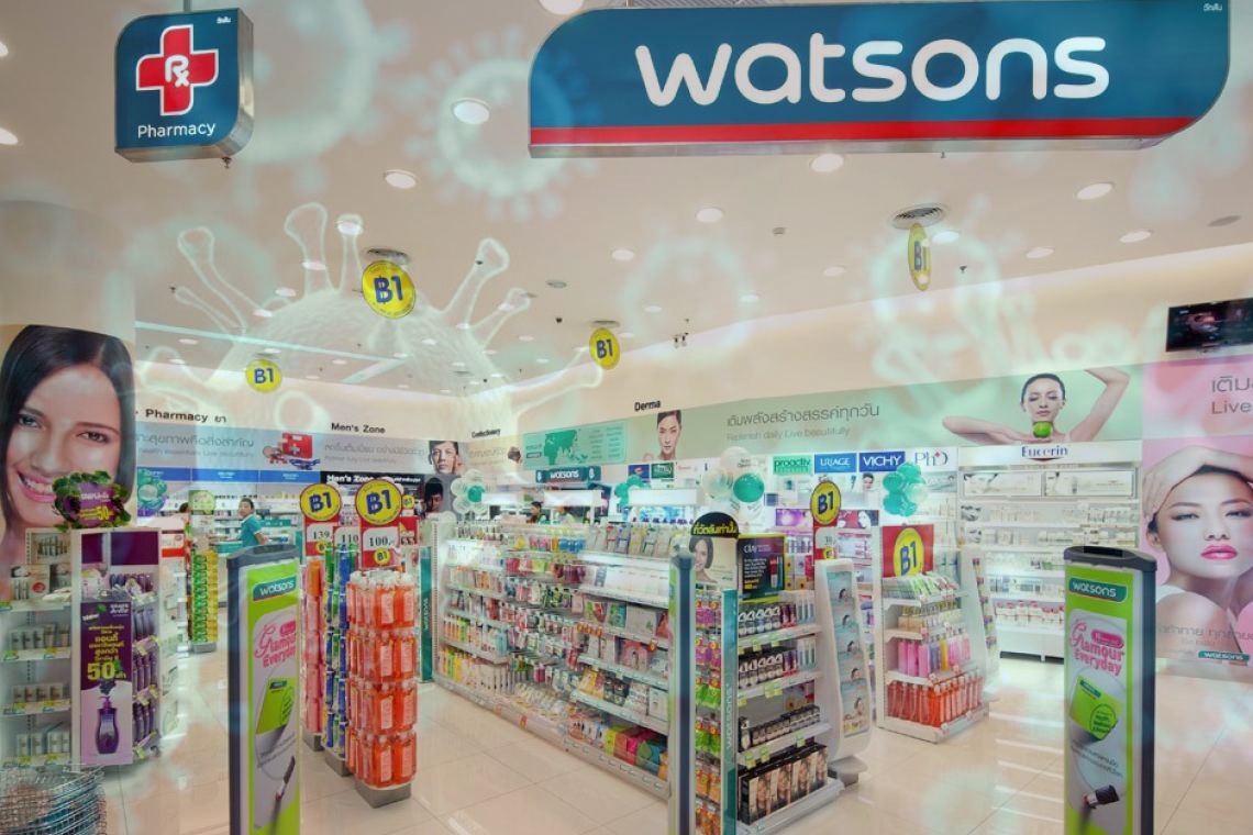 'วัตสัน' แจ้ง ลูกค้าใช้บริการ 4 สาขา สังเกตุอาการ หลังพบ พนง.ติดโควิด