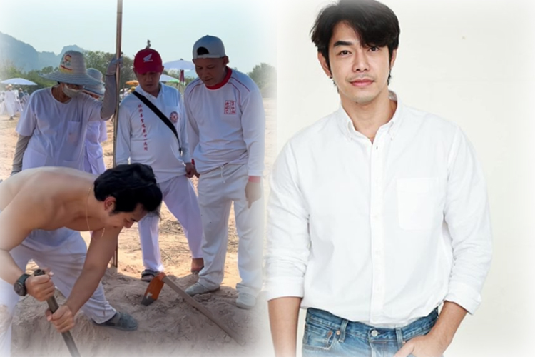 หล่อแถมใจบุญ!“อาร์ต พศุตม์”ร่วมงานมหากุศลเก็บศพไร้ญาติล้างป่าช้า