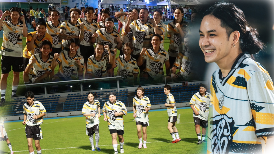 สนามนี้อบอุ่น! 'เก้า จิรายุ' พร้อมเพื่อนพ้องคนบันเทิง-ทีมแพทย์ เตะบอลการกุศล สร้างอาคารผู้ป่วยวิกฤตฯ 