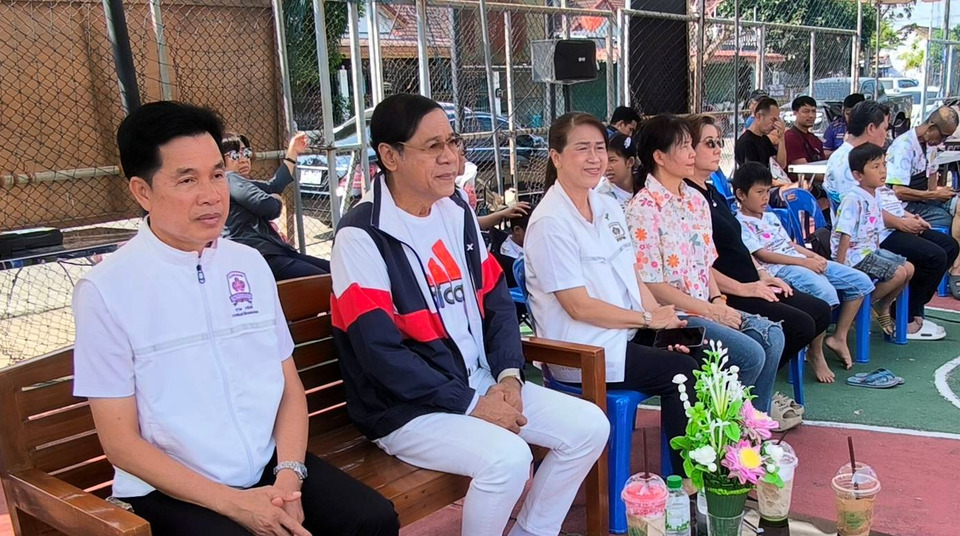 เปิดการแข่งขันกีฬาเซปักตะกร้อ ชุมชนหมู่บ้านพุดตาน ประจำปี 2569 