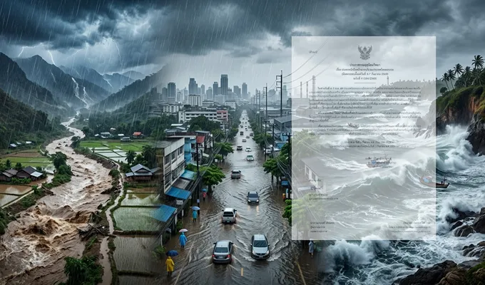 เตือนภัยขั้นสุด! กรมอุตุฯ ออกประกาศ ฉบับ 4 ฝนจ่อถล่มไทยตอนบน หนักถึงหนักมาก 4–7 ก.ย.นี้ เสี่ยงน้ำท่วมฉับพลัน–น้ำป่าไหลหลาก