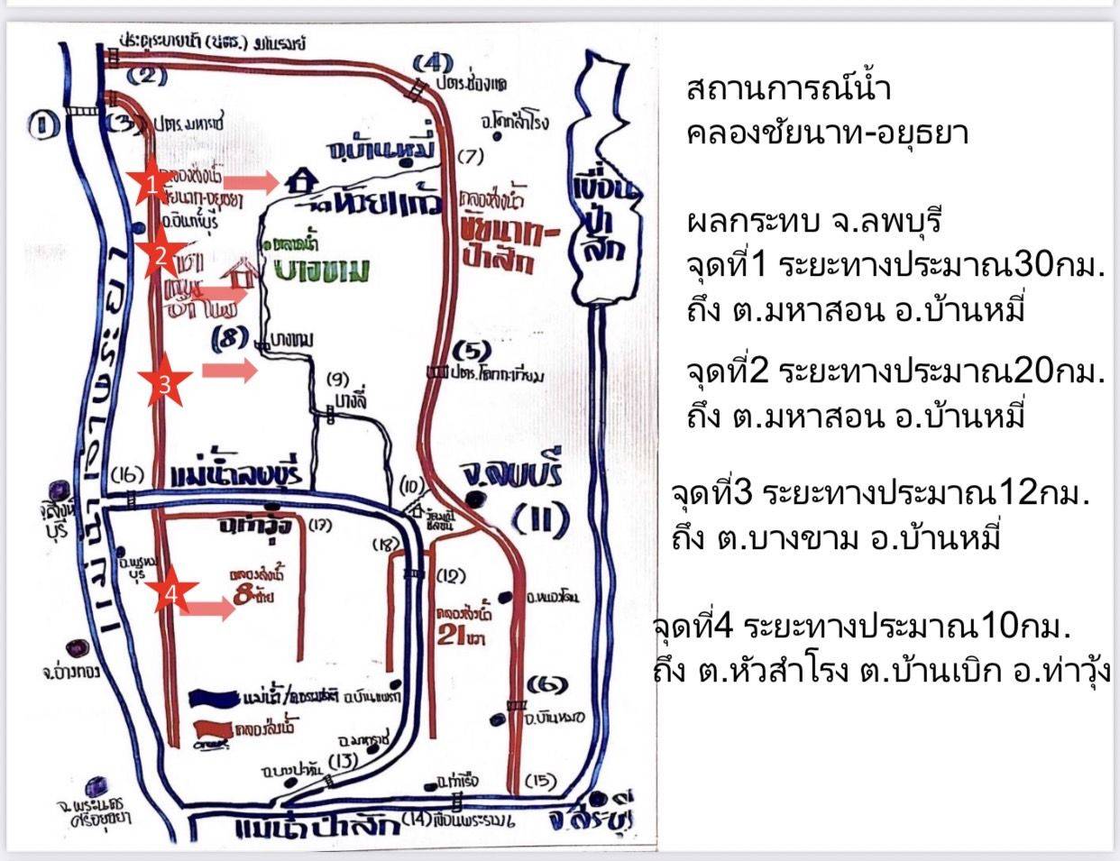 สำนักงานชลประทานที่10 แจ้งเตือนประชาชนที่พักอาศัยติดแม่น้ำบางขาม และต.บ้านเบิกติดตามสถานการณ์น้ำอย่างใกล้ชิด 