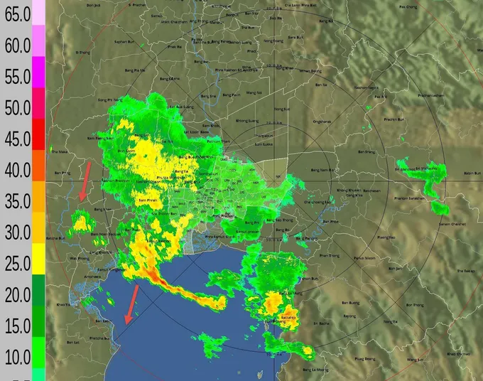 ตกยันเช้า! คลุมทั่วกทม.เผื่อเวลาเดินทางไปทำงาน ฝนหนักสุดบางขุนเทียน 130.0 มม.