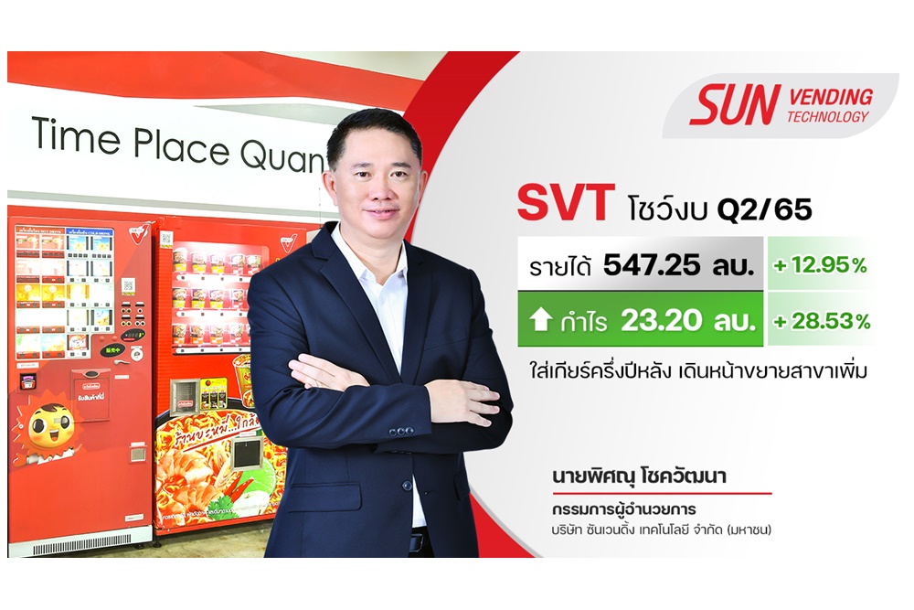 "SVT" เผย Q2/65 กำไร 23.20 ล้าน มั่นใจรายได้ปี 65 โต 15% ตามเป้า